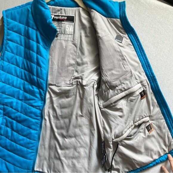 Venture Heated Gear quilted puffer 5V vest Sz XS - Picture 5 of 11